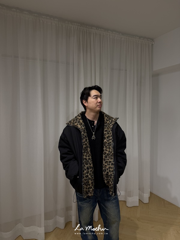 羔毛雙面穿豹紋外套